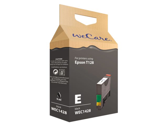 Inkcartridge Wecare Epson T128140 zwart