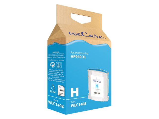 Inkcartridge Wecare HP C4907AE 940XL blauw HC