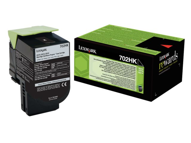 Tonercartridge Lexmark 70C2HK0 prebate zwart HC