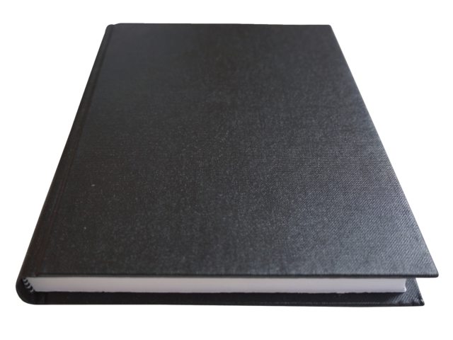 Schrift met harde kaft A5 400blz gelinieerd zwart