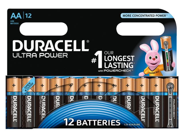 Batterij Duracell Ultra Power 12xAA alkaline