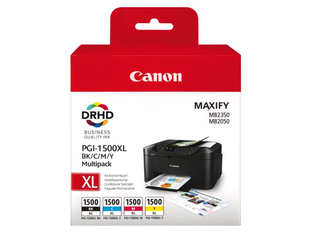 Inkcartridge Canon PGI-1500XL zwart + kleur HC