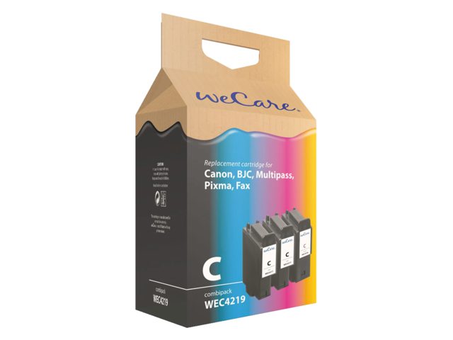 Inkcartridge Wecare Canon BCI-24 2x zwart + kleur