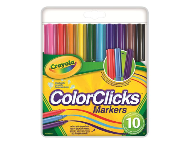 Viltstift Crayola Colorclicks 10 stuks