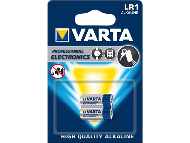 Batterij Varta LR1 alkaline blister Ã  2stuk