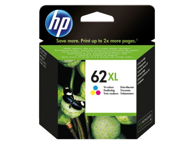 Inkcartridge HP C2P07AE 62XL kleur HC