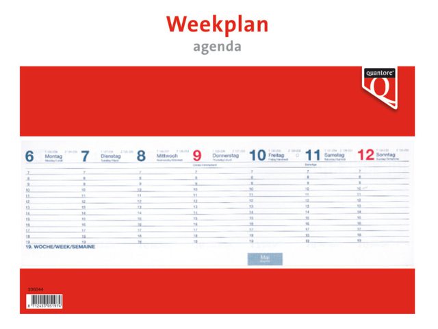 Planbord T-kaart Nobo nr 3 roze 80mm