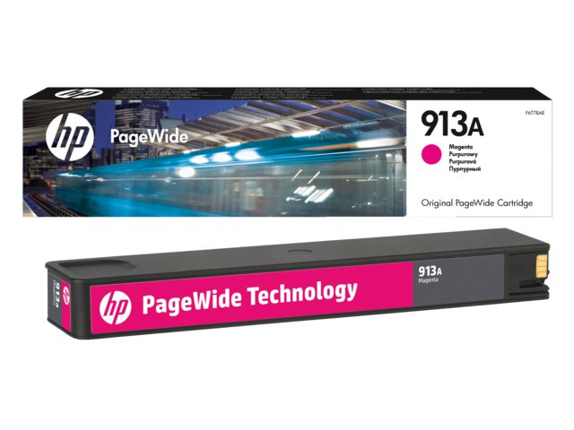 Inkcartridge HP 913A F6T78AE rood