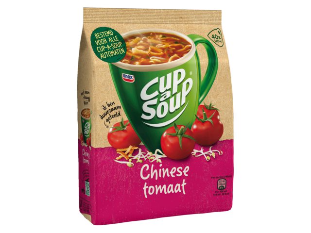 Cup-a-soup tbv dispenser Chinese tomaat zak met 40 porties