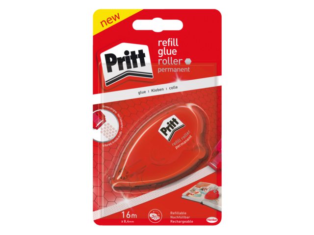 Lijmroller Pritt houder en navulling permanent op blister