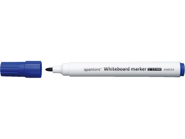 Whiteboardstift Quantore rond 1-1.5mm blauw