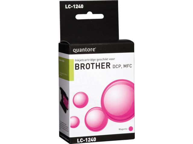 Inkcartridge Quantore Brother LC-1240 rood