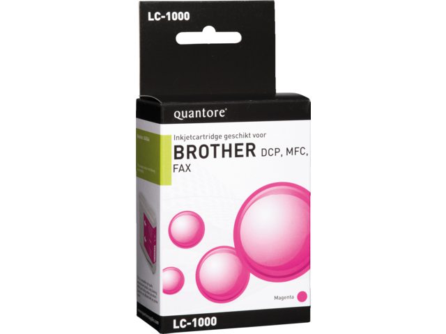 Inkcartridge Quantore Brother LC-1000 rood