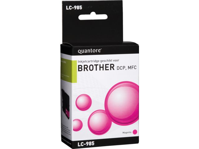 Inkcartridge Quantore Brother LC-985 rood