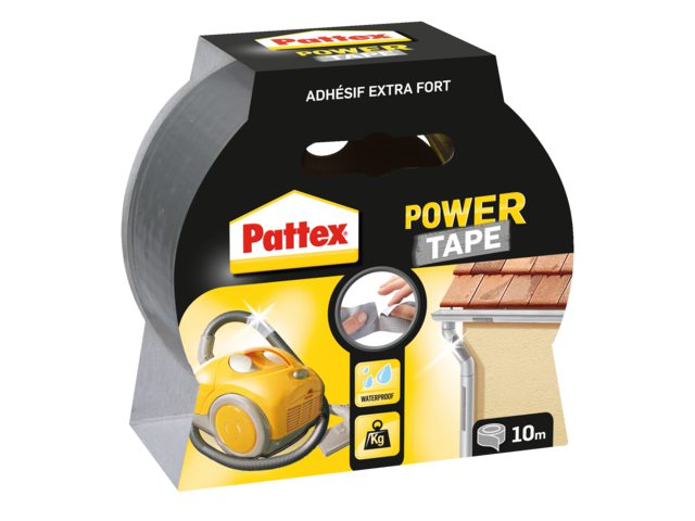 Plakband Pattex Power Tape 50mmx10m grijs