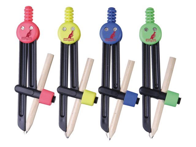 Passer Kangaro K-2510 kunststof + potlood Ã˜14cm