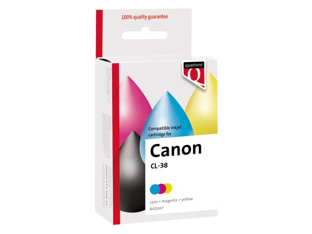 Inkcartridge Quantore Canon CL-38 kleur