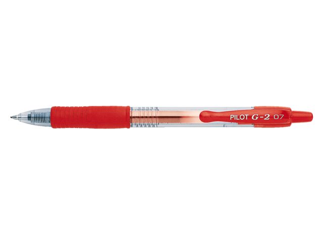 Gelschrijver PILOT G2 rood 0.4mm