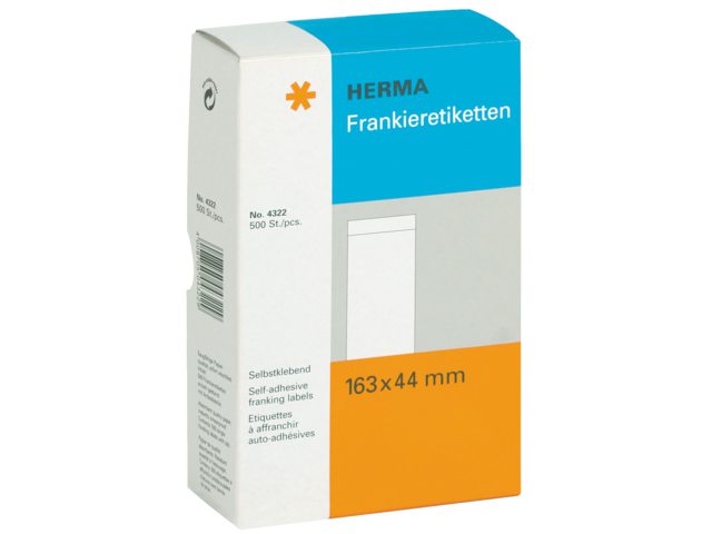 Frankeeretiket Herma 4322 163x44mm 500stuks