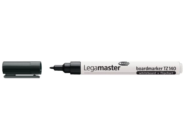 Viltstift Legamaster TZ140 whiteboard rond zwart 1mm
