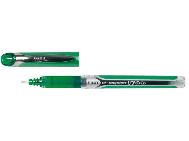 Rollerpen PILOT Hi-Tecpoint grip V7 0.4 groen