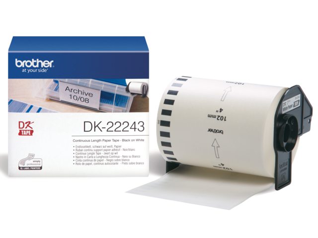 Etiket Brother DK-22243 102mm thermisch 30-meter wit papier