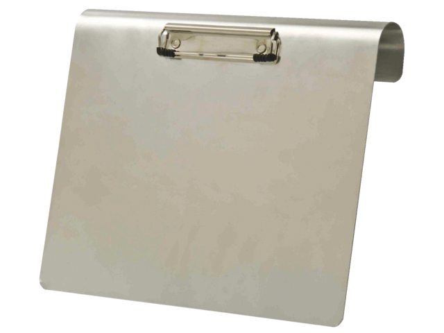 Klembord LPC aluminium A4 liggend 120mm met klem+hangbeugel