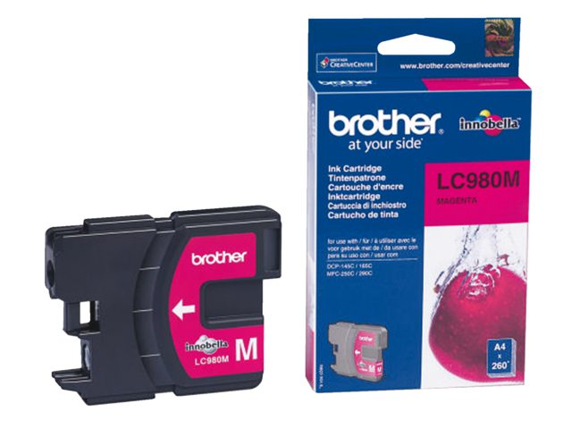 Inkcartridge Brother LC-980M rood
