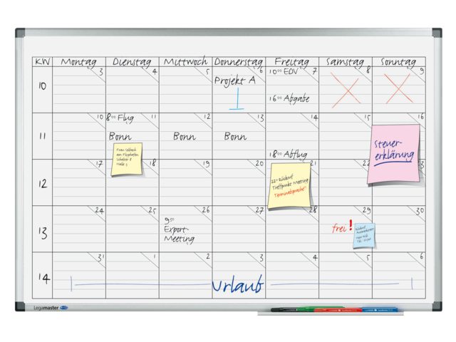 Planbord Legamaster premium projectplanner 60x90cm