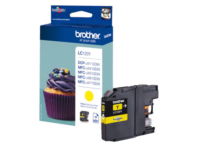 Inkcartridge Brother LC-123Y geel