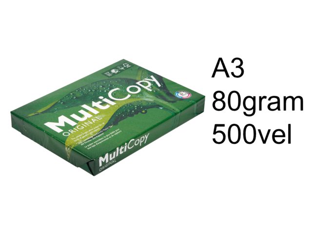 Kopieerpapier Multicopy A3 80gr wit 500vel