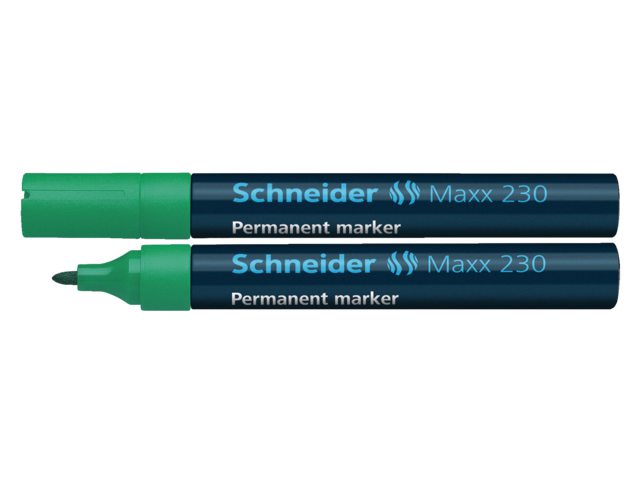 Viltstift Schneider 230 rond groen 1-3mm