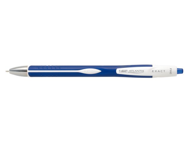 Balpen Bic Atlantis Exact blauw 0.3mm