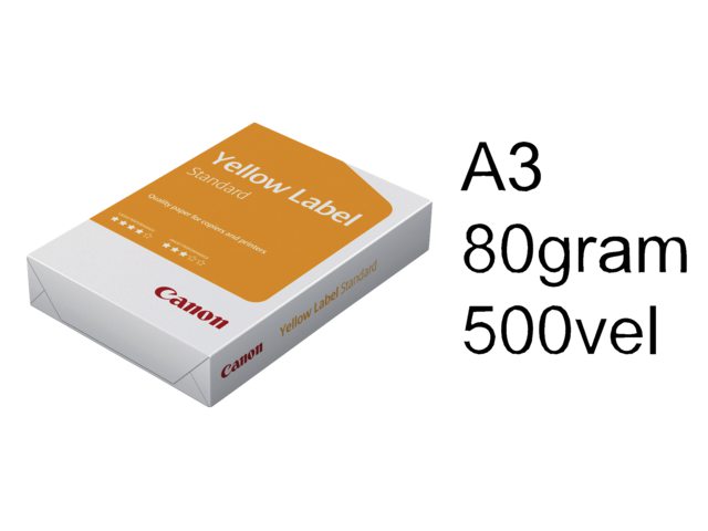 Kopieerpapier Canon Yellow label A3 80gr wit 500vel