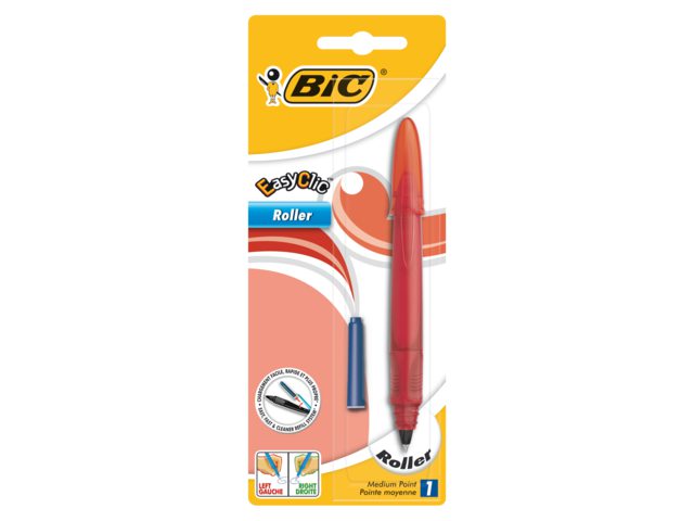 Rollerpen Bic easy clic assorti medium blister