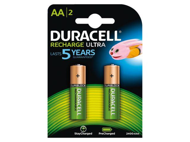 Batterij oplaadbaar Duracell 2xAA 2500mAh Ultra