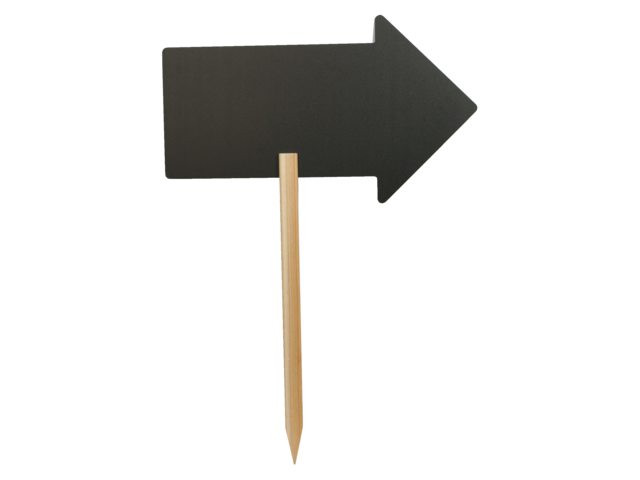 Krijtbord Securit pijl 73x45cm met houten pin
