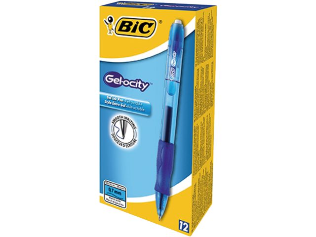 Gelschrijver Bic Gelocity blauw medium