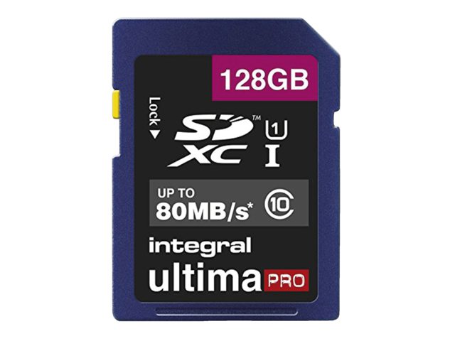 Geheugenkaart Integral SDXC class10 128GB