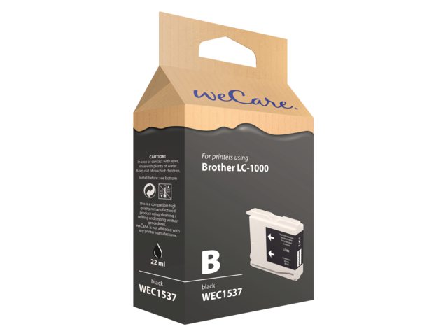 Inkcartridge Wecare Brother LC-1000 zwart