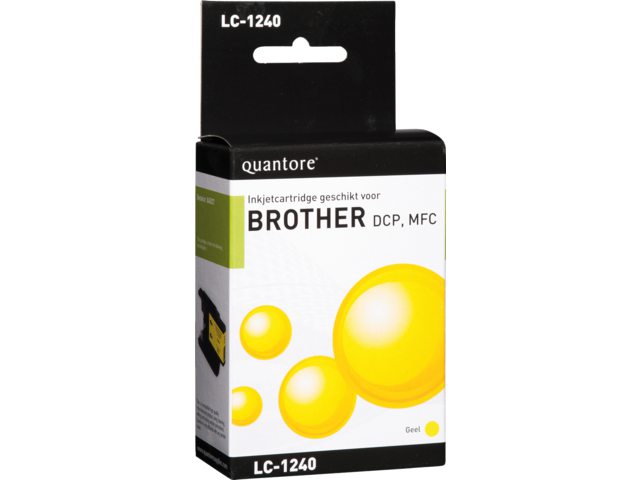Inkcartridge Quantore Brother LC-1240 geel