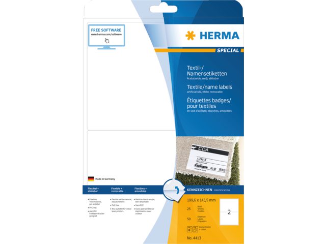 Badge etiket Herma 4413 199.6X143.5mm 50st