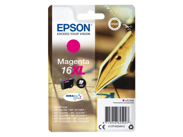 Inkcartridge Epson  16XL T1633 rood HC