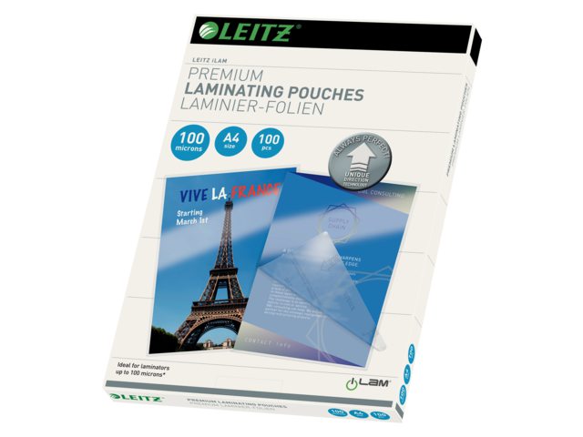 Lamineerhoes Leitz ILAM A4 2x100micron 100stuks