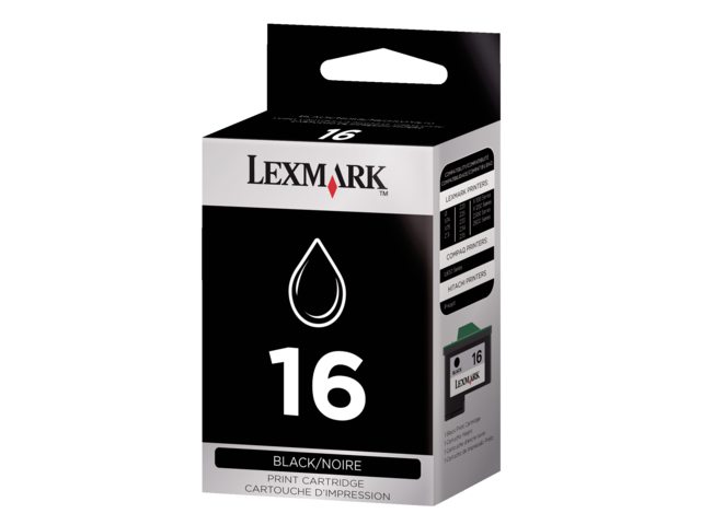 Inkcartridge Lexmark 10N0016E 16 zwart