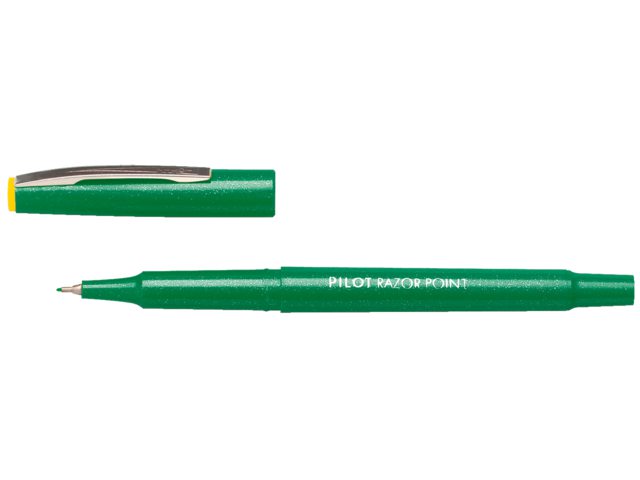 Fineliner PILOT Razor Point SW-10 PP groen 0.3mm