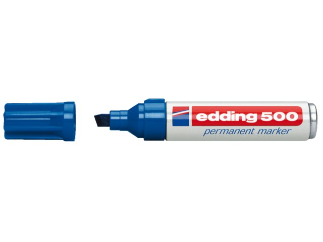 Viltstift edding 500 schuin blauw 2-7mm