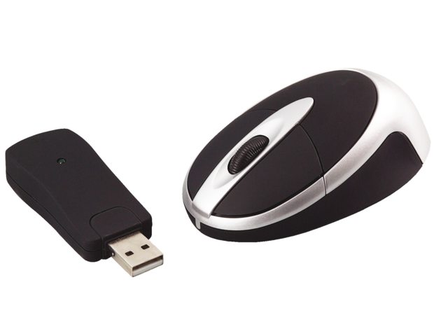 Muis Quantore optisch draadloos zwart/zilver