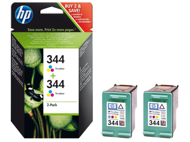 Inkcartridge HP C9505EE 344 kleur 2x