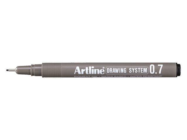 Fineliner Artline zwart 0.7mm